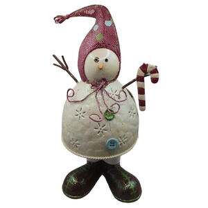 Kohls Vtg tealight candle holder snowman